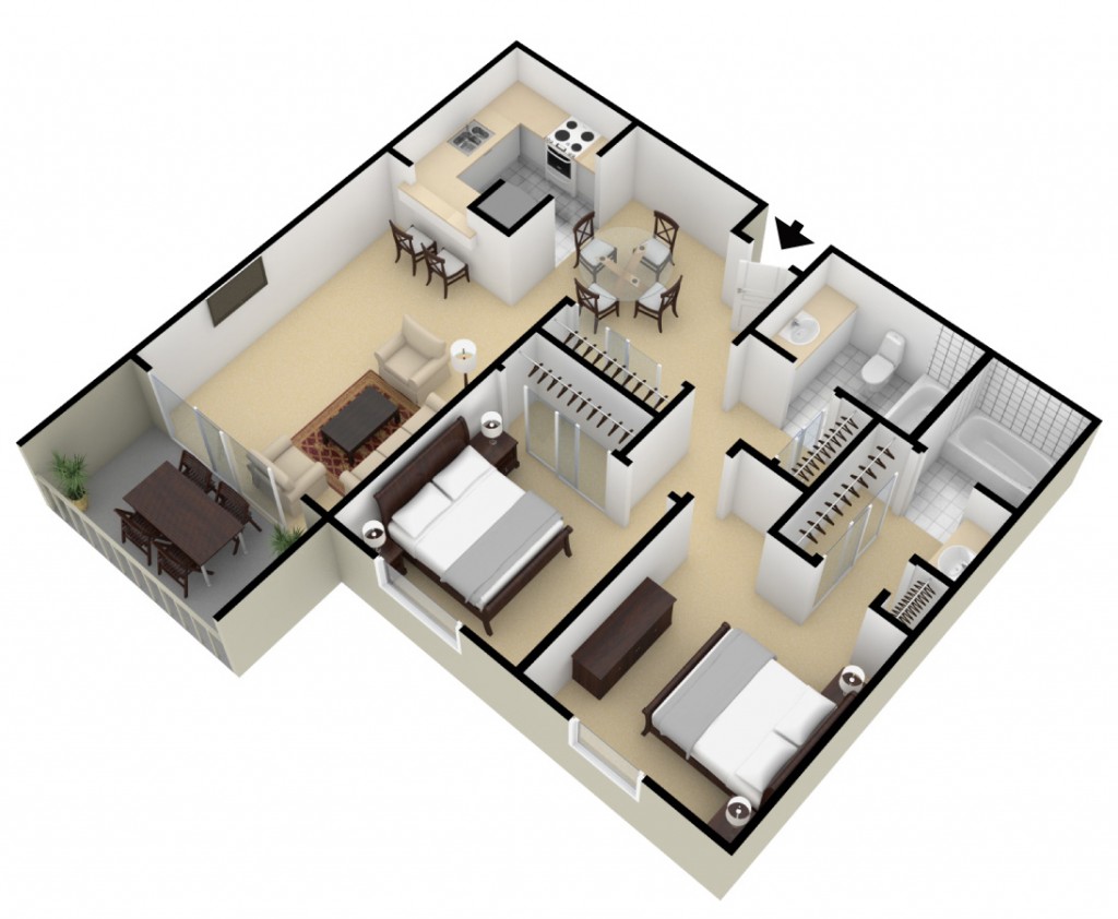 Floor Plan Two Bed