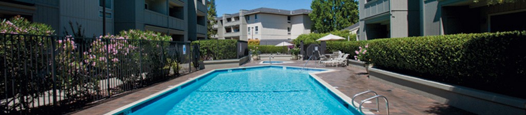 Gated Pool at Springwood Apartments